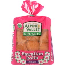 ALPINE VALLEY: Organic Hawaiian Rolls, 12 oz