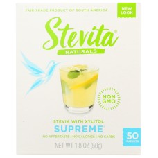 STEVITA: Stevia Supreme 50 Packets, 1.8 Oz