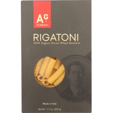 AG FERRARI: Organic Pasta Rigatoni, 17.5 oz
