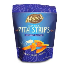 MANO'S AUTHENTIC: Pita Strips Lghtly Sltd, 6.5 oz
