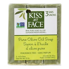 KISS MY FACE: Soap Bar 3Pk Pure Olvo, 12 oz