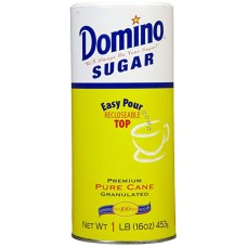 DOMINO: Sugar Granulated Canister, 16 oz