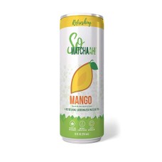 SOMATCHAAH: Tea RTD Sparkling Mango, 12 fo