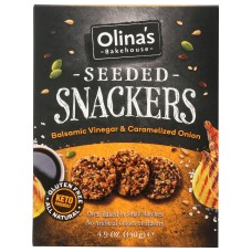 OLINAS BAKEHOUSE: Crackers Blsmc Vngr Onion, 4.9 oz