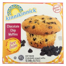 KINNIKINNICK: Chocolate Chip Muffins, 8.75 oz
