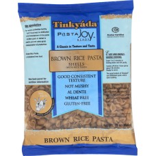 TINKYADA: Brown Rice Pasta Shells With Rice Bran, 16 oz