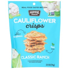 HIPPIE SNACKS: Crisp Cauliflower Ranch, 2.5 oz
