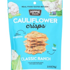 HIPPIE SNACKS: Crisp Cauliflower Ranch, 2.5 oz
