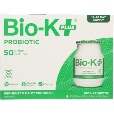 BIO K PLUS: Fermented Dairy Probiotic Original 12 Pack, 42 oz