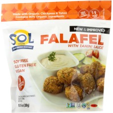 SOL CUISINE: Falafel With Tahnini Sauce, 10.2 oz
