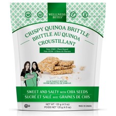 WELLNESS BITES: Crispy Quinoa Brittle Sweet and Salty, 4.5 oz