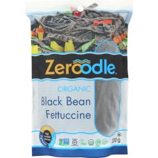 ZEROODLE: Pasta Fettucine Black Bean, 7 oz