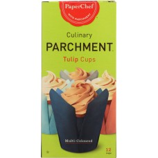 PAPER CHEF: Parchment Cup Multi Tulip, 12 pc