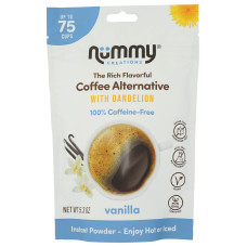 NUMMY CREATIONS: Caffeine Free Coffee Alternative Vanilla With Dandelion, 5.3 oz