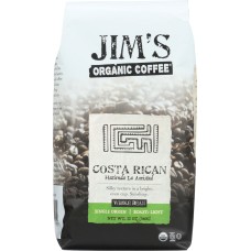 JIMS ORGANIC COFFEE: Coffee Costa Rican Organic, 12 oz