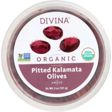 DIVINA: Olive Kalamata Pitted Organic, 5 oz