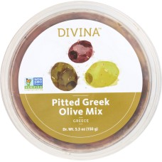 DIVINA: Olive Mix Greek Pitted Natural, 5.3 oz