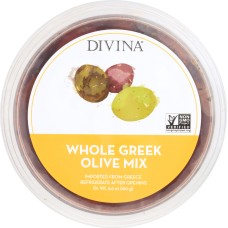 DIVINA: Olive Mix Greek Whole Natural, 5.6 oz