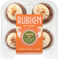 RUBICON BAKERY: Pumpkin Pie Cupcakes 4pk, 10 oz