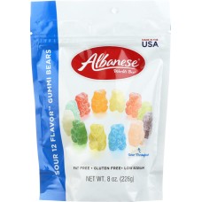 ALBANESE: Sour Gummi Bear 12 Variety Flavors, 8 oz