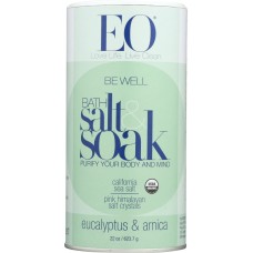 EO: Bath Salt Soak Eucalyptus and Arnica, 22 oz