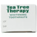 TEA TREE THERAPY: Natural Whitening Toothpaste with Tea Tree Oil, 3 oz TEA TREE THERAPY: Natural Whitening Toothpaste with Tea Tree Oil, 3 oz