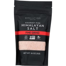 EVOLUTION SALT: Fine Grind Himalayan Salt, 1 lb