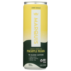 MARQUIS: Natural Energy Drink Pineapple Passion, 12 fo
