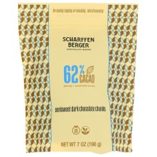 SCHARFFEN BERGER: 62% Semisweet Dark Chocolate Baking Chunks, 7 oz