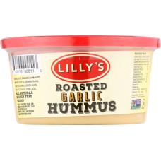 LILLY'S: Roasted Garlic Hummus, 12 oz