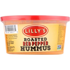 LILLY'S: Roasted Red Pepper Hummus, 12 oz