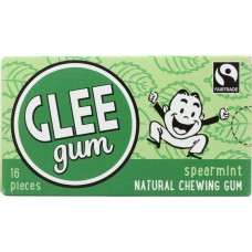 GLEE GUM: Natural Chewing Gum Spearmint, 16 pc