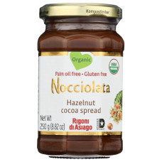 RIGONI DI ASIAGO: Organic Nocciolata Hazelnut Cocoa Spread, 8.82 oz