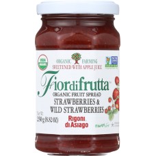 RIGONI: Fiordifrutta Organic Fruit Spread Strawberry, 8.82 oz
