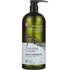 AVALON ORGANICS: Bath & Shower Gel Lavender, 32 oz