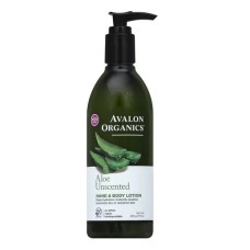 AVALON ORGANICS: Hand & Body Lotion Aloe Unscented, 12 Oz