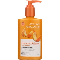 AVALON ORGANICS: Intense Defense Vitamin C Renewal Refreshing Cleansing Gel, 8.5 oz