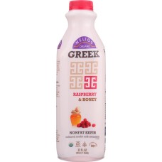 HELIOS: Greek Raspberry and Honey Nonfat Kefir, 32 oz