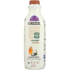 HELIOS: Organic Greek Coconut and Honey Nonfat Kefir, 32 oz