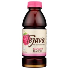 TEJAVA: Unsweetened Raspberry Black Tea, 16.9 fo