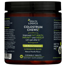 HEALTH LOGICS: Colostrum Chews Vanilla, 90 tb HEALTH LOGICS: Colostrum Chews Vanilla, 90 tb
