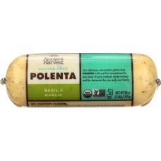FOOD MERCHANTS: Organic Polenta Basil Garlic, 18 oz