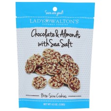 LADY WALTON: Wafer Chocolate Almond Ss, 4.5 oz