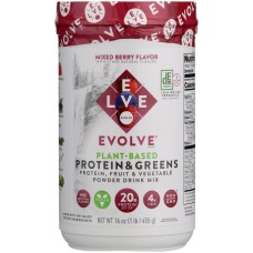 EVOLVE: Protein & Greens Powder Mixed Berry, 1 lb