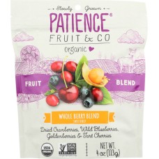 PATIENCE FRUIT & CO: Berries 4 Soft Whole Organic, 4 oz