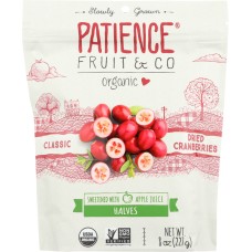 PATIENCE FRUIT & CO: Dried Cranberries Sweetened with Apple Juice, 8 oz