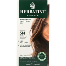 HERBATINT: Permanent Herbal Haircolor Gel 5N Light Chestnut, 4.56 Oz