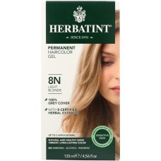 HERBATINT: Permanent Herbal Haircolor Gel 8N Light Blonde, 4 Oz
