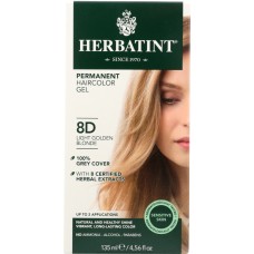 HERBATINT: Permanent Hair Color Gel 8D Light Golden Blonde, 4.56 oz