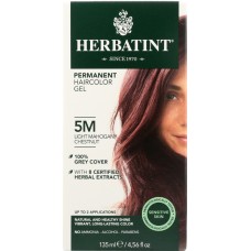HERBATINT: Permanent Hair Color Gel 5M Light Mahogany Chestnut, 4.56 oz